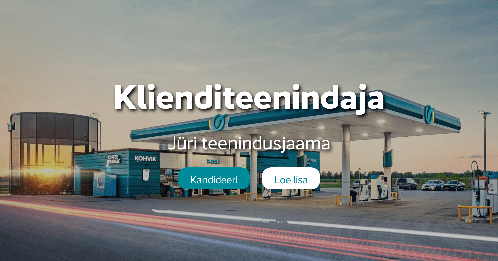 Klienditeenindaja Jüri teenindusjaama