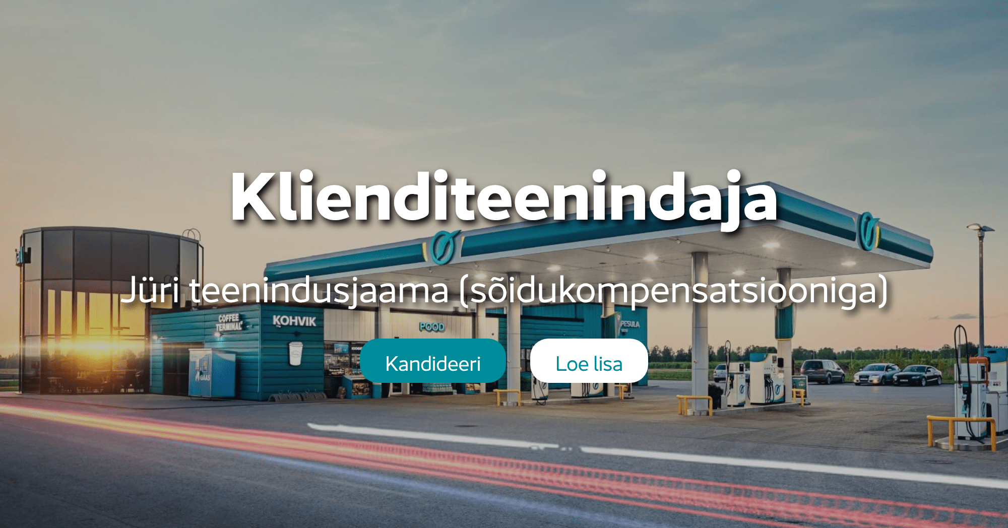 Klienditeenindaja Jüri teenindusjaama (sõidukompensatsiooniga)